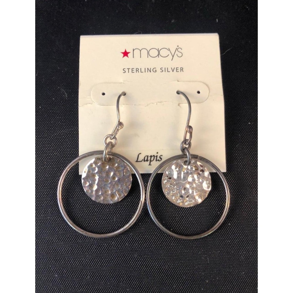 BRAND NEW! Macy's Sterling Silver Dangle Earrings